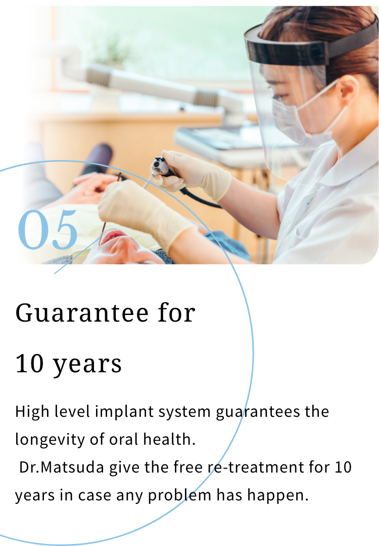 Guarantee for 10 years 